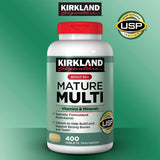 Kirkland Signature Adult 50+ Mature Multi Vitamins &amp; Minerals, 400 Tablets